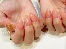 ネイルサロン イントゥ(into_)/ワンカラー　ハートパーツ