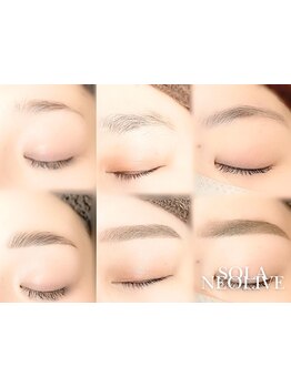 アイブロウメニューがあるサロン