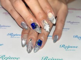 ブルー系マグネットで夏ネイル☆