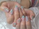 お持ち込みマーメイドネイル