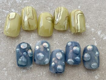 落書きネイル、癖ネイル