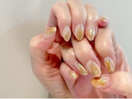 ニュアンスネイル/天然石風ア-ト