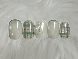 チェックマグネットネイル¥7500