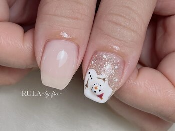 ルラ バイ フリー(RULA by free)/雪だるまネイル＊*