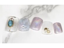 クリスタルネイル パークプレイス店/ユニコーン×マーメイドネイル