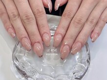 ルレーブ(LE REVE)/ガラスフレンチネイル