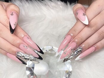 リンネイル 新大久保店(Rin Nail)/＃フレンチ　＃付け放題