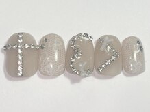 ネイルメゾン 渋谷店(NAIL MAISON)/レースチェーンハート￥9000