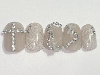 ネイルメゾン 渋谷店(NAIL MAISON)/レースチェーンハート￥9000