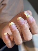 バターイエローフレンチネイル！