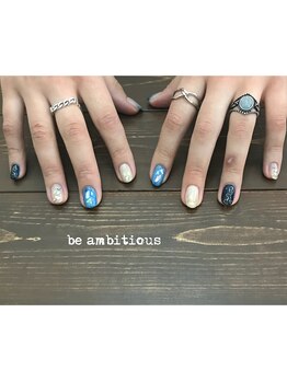ネイルサロンアンドスクール ビーアンビシャス(be ambitious)/パンチあるデザイン♪