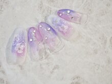 ラルネイル 大宮(Lull. nail)/＊手描きフラワー＊梅雨＊