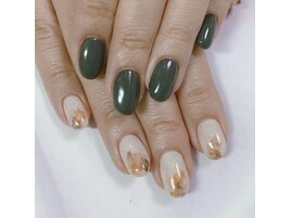 アシンメトリー ジェルネイル