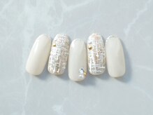 アバネイル 藤が丘(AVA NAIL)/【ホワイトツイードネイル】