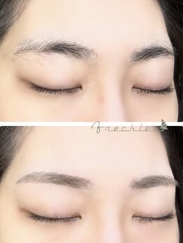 フレックル(freckle)/自眉を活かした平行眉