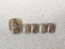 ネイルサロンキティ(nail salon Kitty)/FOOTネイル ¥9980 くすみカラー