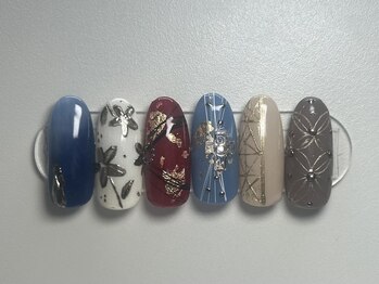 ジョアネイル(JOA Nail)/お正月/和柄/花/カラグラ