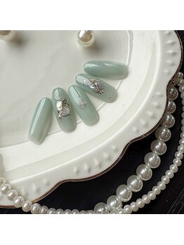 セプトネイル 函館店(SEPT NAIL)/5月大人かわいいサンプル　6930