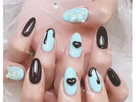 バレンタインネイル