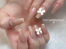 ユミ 池袋(Umi)/長さ出しフレンチネイル