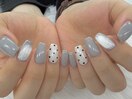 【山崎】グレー×シルバー