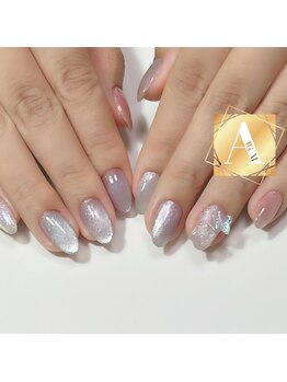 アルムネイル(ARUM nail)/マグネット+ちょうちょネイル