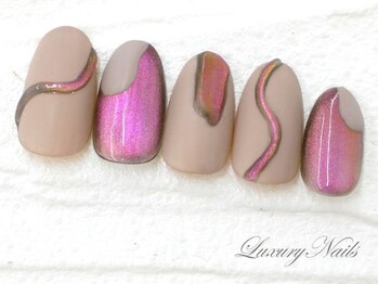 ラグジュアリーネイルズ アカバネ(Luxury Nails Akabane)/ぷっくり*マット＆ユニコーン