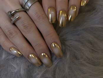 ダークハニー 原宿店(Dark Honey)/ゴールドミラー×ホワイトチーク