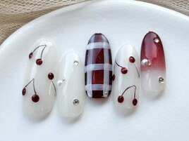 さくらんぼネイル