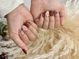 秋ニュアンスネイル