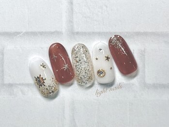 ライト ネイルズ ニシノミヤ(light nails NISHINOMIYA)/ウィンターネイル☆