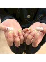 ザ バームシックス 銀座三丁目店(THE BALM six)/フレンチネイル/薔薇ネイル