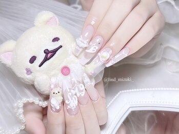 リンドネイル バイ モカ アンド ララ(Lind nail by moca and LaLa)/【mizuki】3Dネイル