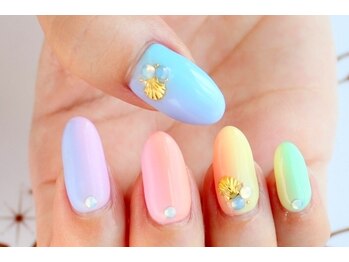 トータルビューティーステラ(TOTAL BEAUTY STELLA)/サマーグラデーションネイル