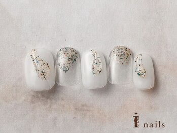 アイネイルズ 横浜EAST店(I-nails)/凸凹シアーニュアンスネイル
