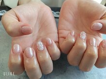 朱花 プルバイシュカ(fle by 朱花)/お花ネイル