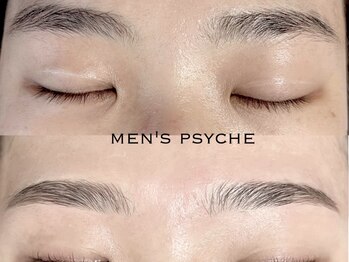 メンズプシュケ(men's PSYCHE)の写真/【ハリウッドブロウリフト¥5500（Wax込）】で垢抜け眉に！お顔の印象を決める眉毛のことならプロにお任せ☆