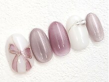 ワンラブネイルズ 浦和(OneLoveNails)/【定額】6490円★リボンネイル