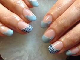 ツイードフレンチネイル