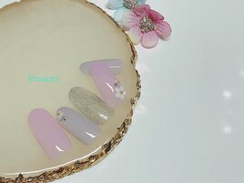 新作　お花ストーン