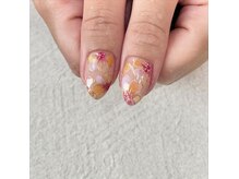 ジェルメ(germer)/親指も手描きフラワー！