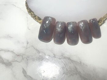 タイダイ+ラメ+ぷっくり