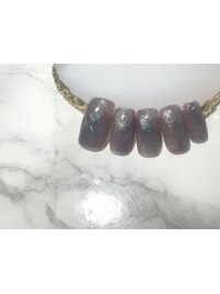 タイダイ+ラメ+ぷっくり