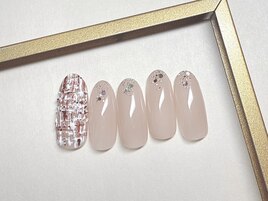 ツイードネイル　¥7800