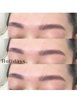 ホリデイズ(Holidays)の写真/個室空間でリラックス♪お客様の骨格に合わせた眉のデザインをご提案させていただきます◎