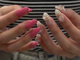 pink×クリアdesign