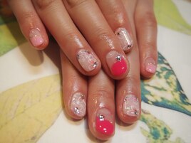 ～フラワー桜ネイル～