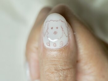 わたしのネイルとよもぎ蒸し/お絵描きネイル