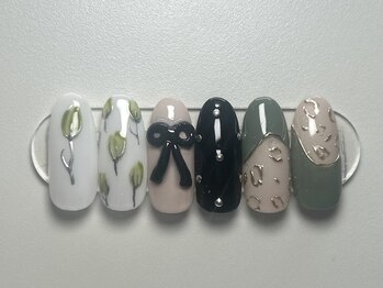ジョアネイル(JOA Nail)/花/リボン/ミラー