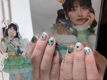 推し活LIVEネイル